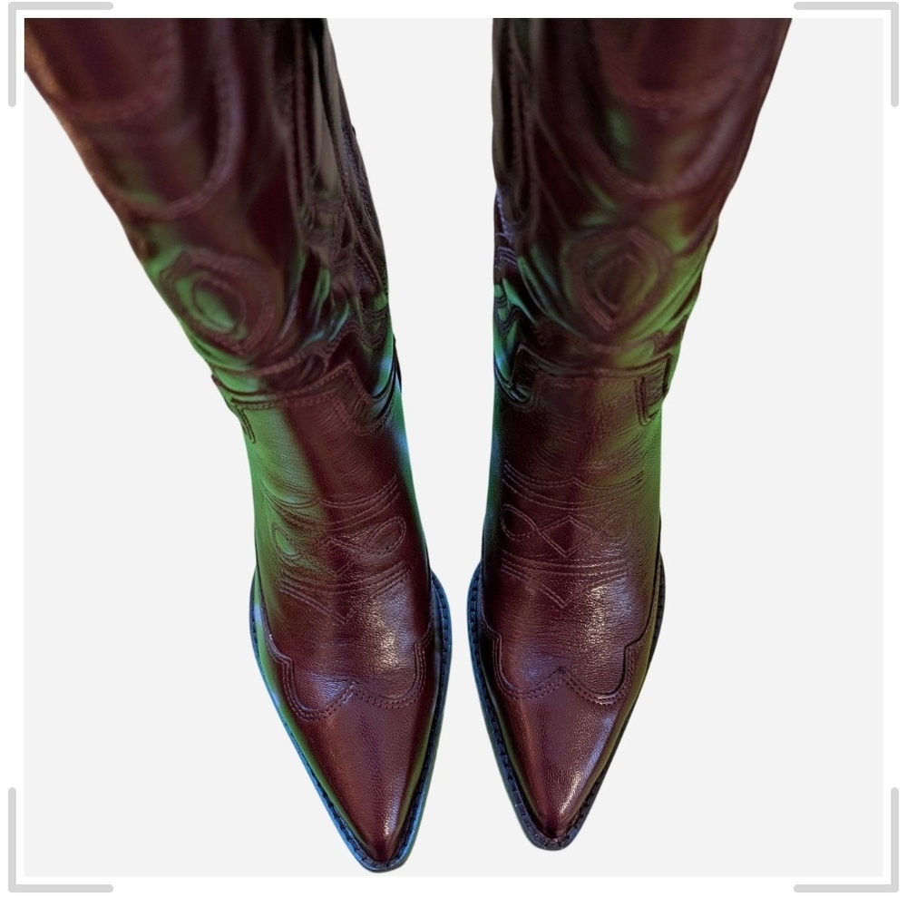 Sam Edelman Dark Brown Heeled Boots - Picture 7 of 12